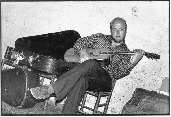 Stan Rogers backstage at the Iron Horse, 1982, a year before his untimely death.