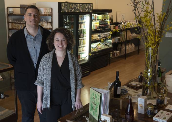 Bill and Mallory Nurse, owners of Aster + Pine Market in Amherst, talk about the new store and what it offers.