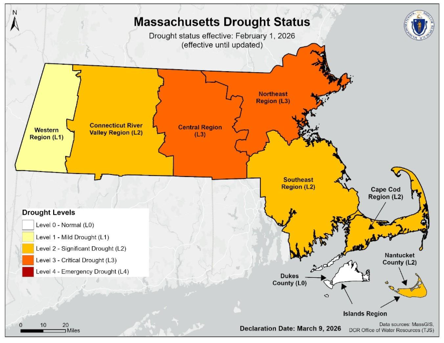 Massachusetts drought persists despite heavy snowfall, officials warn