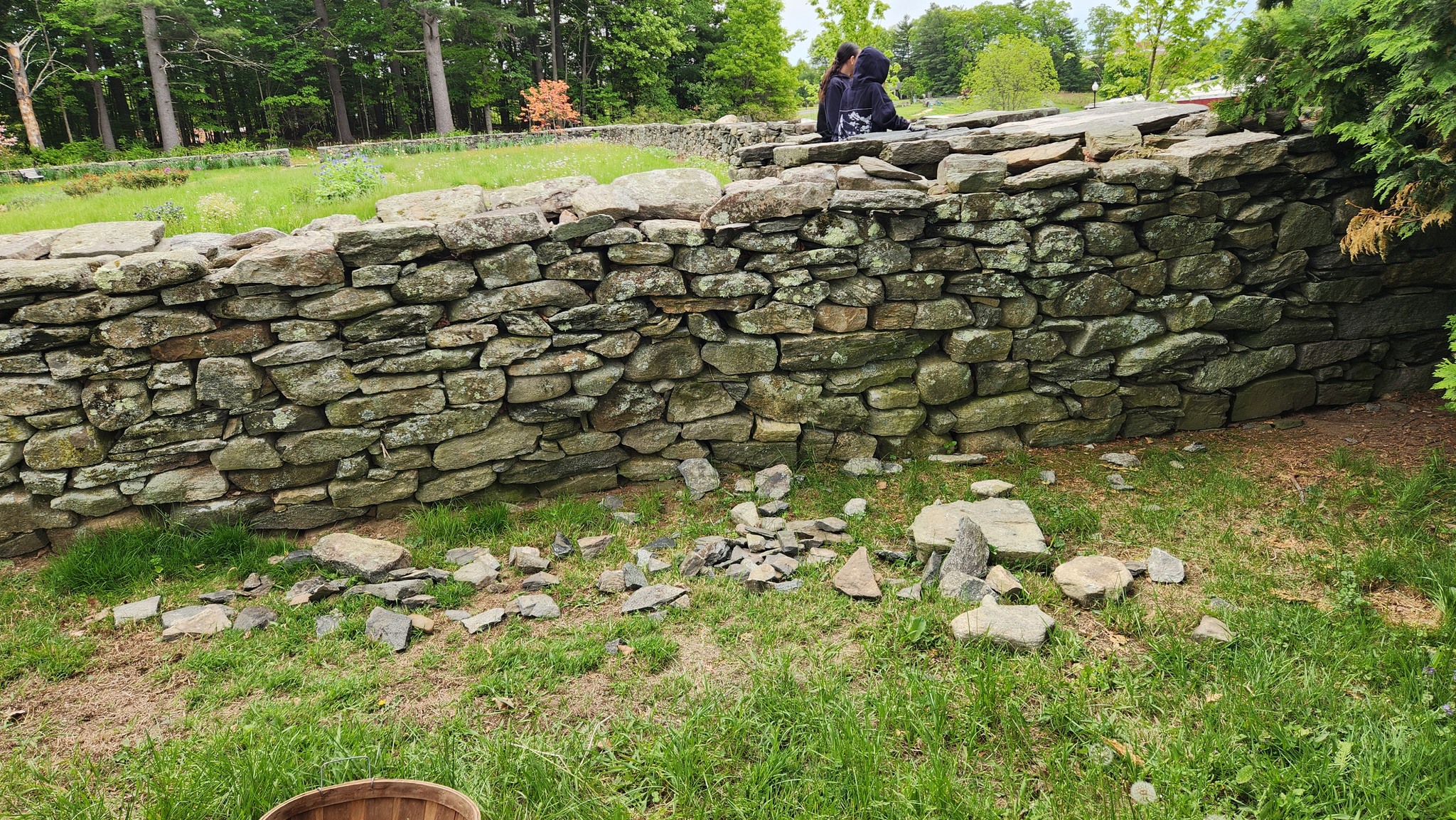 Historic McPherson Garden walls in Belchertown damaged, police seek youth suspects