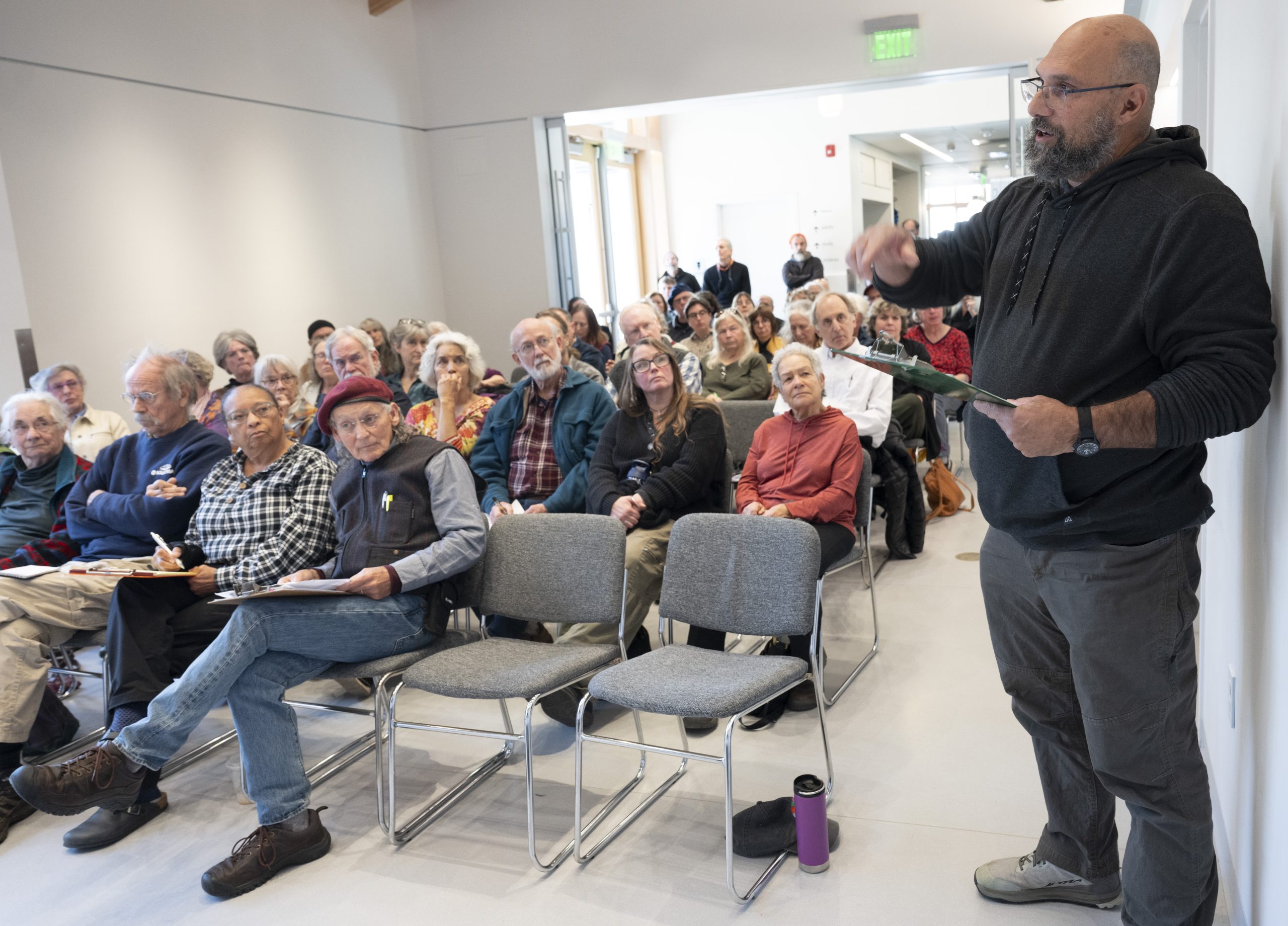 Western Mass. towns push back on state solar siting rules at Shutesbury forum